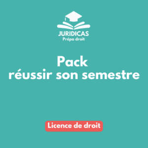 Pack réussir son semestre Juridicas