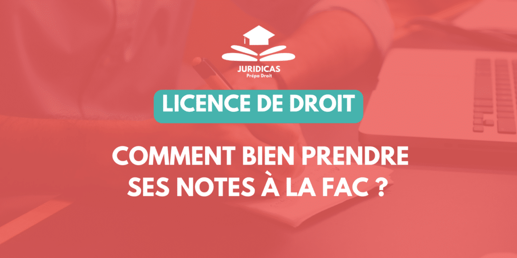 Comment bien prendre ses notes à la fac de droit