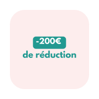 200€ de réduction